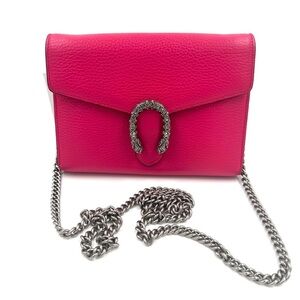 Gucci Pink Dionysus Wallet on Chain EUC